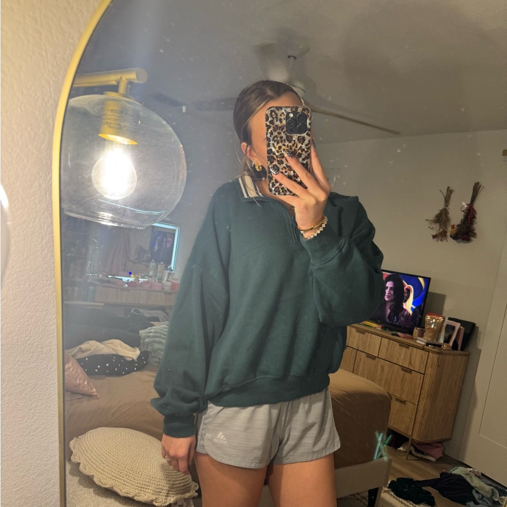 PINK Victoria's Secret Teal Zip-Up Jacket